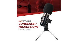 Pratinjau video produk TaffSTUDIO Karaoke Condenser Microphone 3.5mm with Stand - MK-F200TL