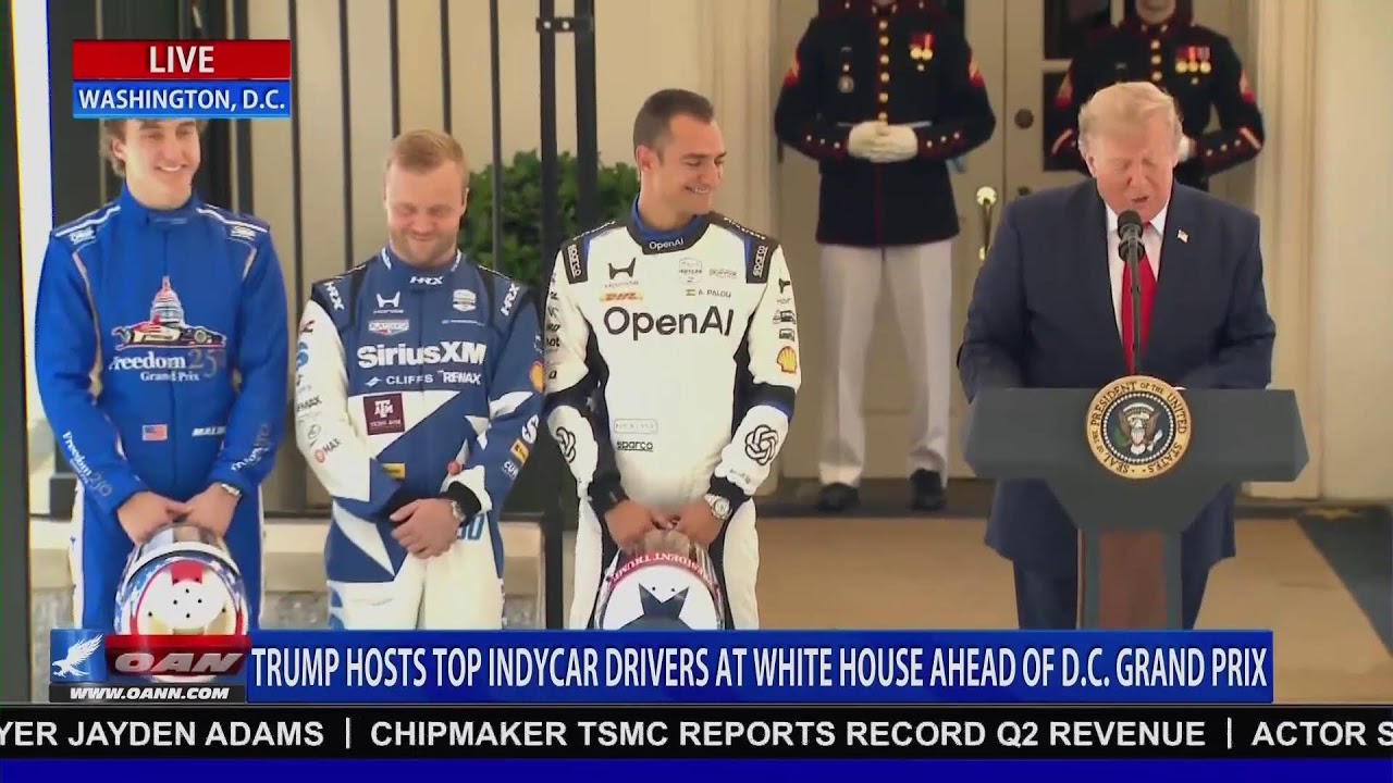 LIVE: TRUMP SPEAKS AT FREEDOM 250 GRAN PRIX EVENT