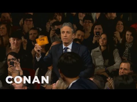 Jon Stewart & Stephen Colbert Crash Conan NYC