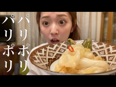 【ASMR風】秘伝!パリパリきゅうり&キャベツ!【モッパン】【タベルスズキ】