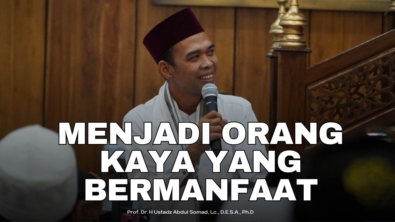 Kaya jangan tinggal kaya, orang kaya juga mati | Masjid Al-Abduh Palembang