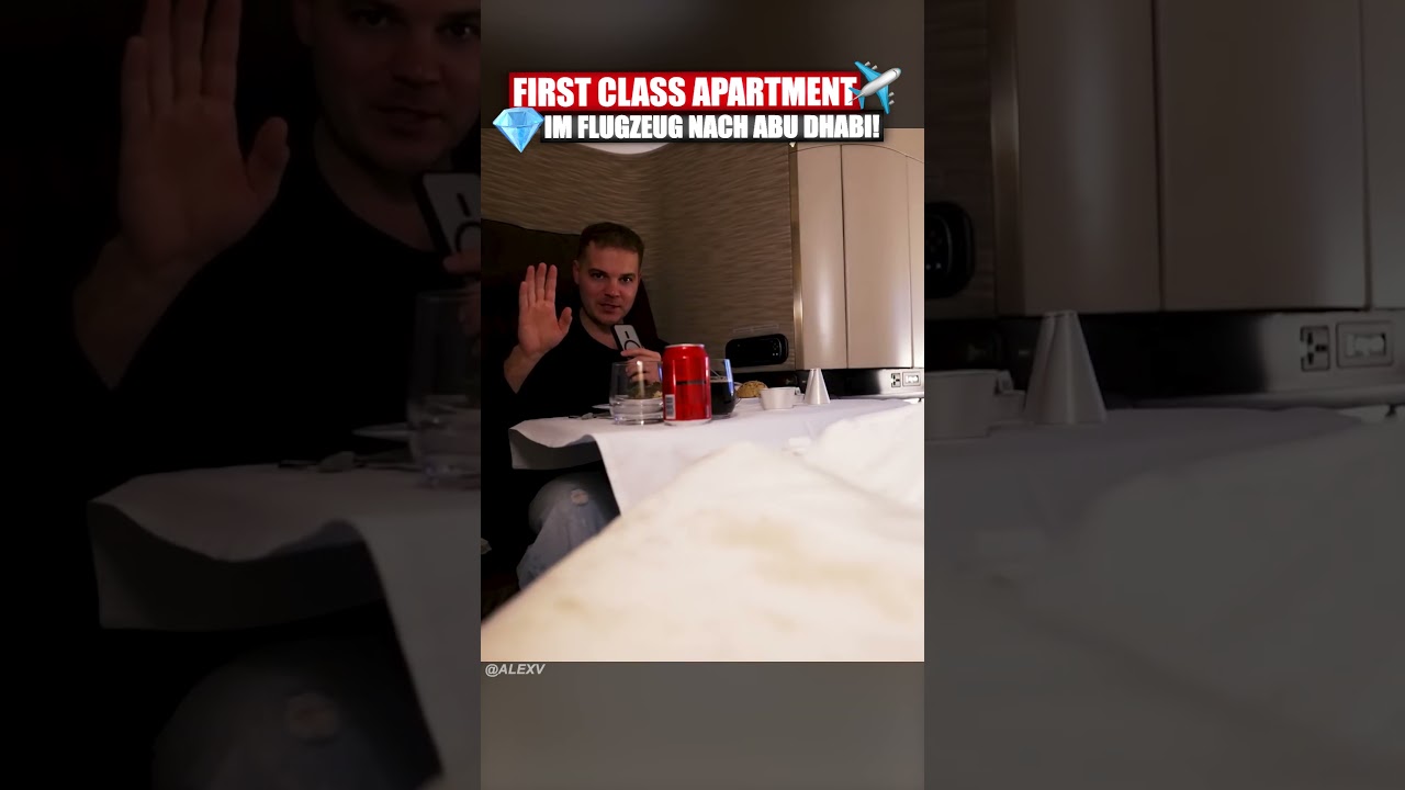 Das beste Flugzeug-Essen ever! Etihad First Class! 💸🤑 shortsfeed