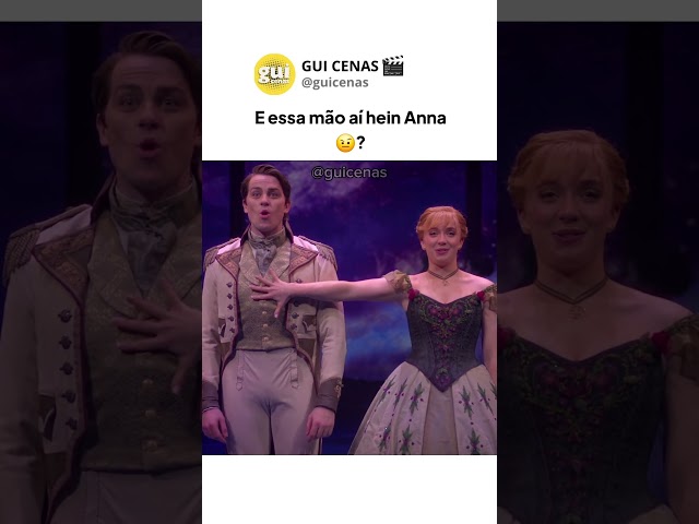 A anna se empolgou um pouco ali 🫣😳 #annafrozen #frozen #musical