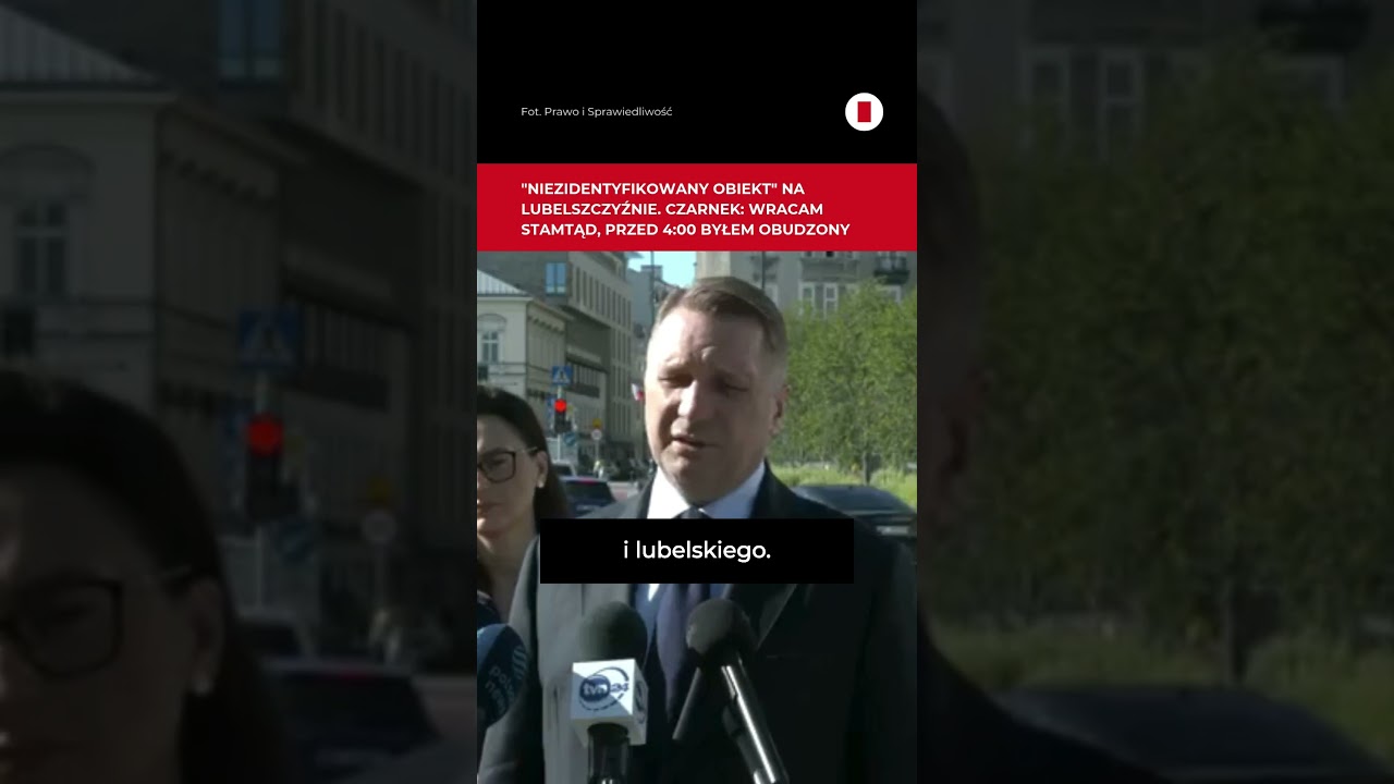 Czarnek o wydarzeniach na Lubelszczyźnie. " Coś spadło na pola dwa kilometry od zabudowań" #shorts t
