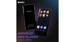 Pratinjau video produk RUIZU Android MP3 Player Wifi Bluetooth Touchscreen 4 Inch 1080P 16GB - H8