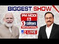 PM Modi Exclusive Interview With Rajinikanth Vellalacheruvu: PM & 5 Editors