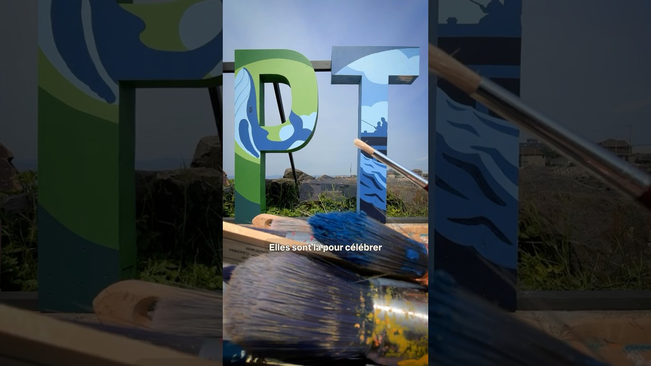 Des lettres géantes en hommage aux 75 ans de Sept-Îles