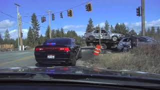 Dramatic video: Idaho trooper struck during crash investigation