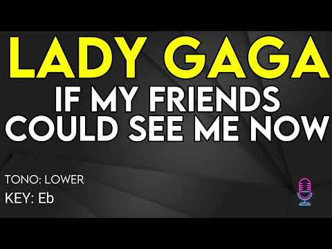 Lady Gaga - If My Friends Could See Me Now - Karaoke Instrumental - Lower