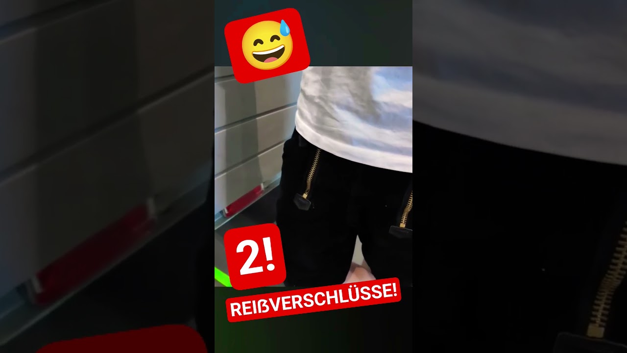 Diese Hose hat 2 Reißverschlüsse!