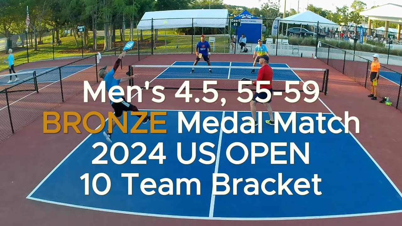 MEN'S: 4.5, Age: 55-59 Bronze Medal Pickleball Match - US OPEN 2024