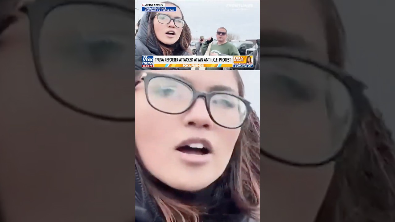 Turning Point reporter VICIOUSLY attacked at Minneapolis protest #foxnews #news #shorts