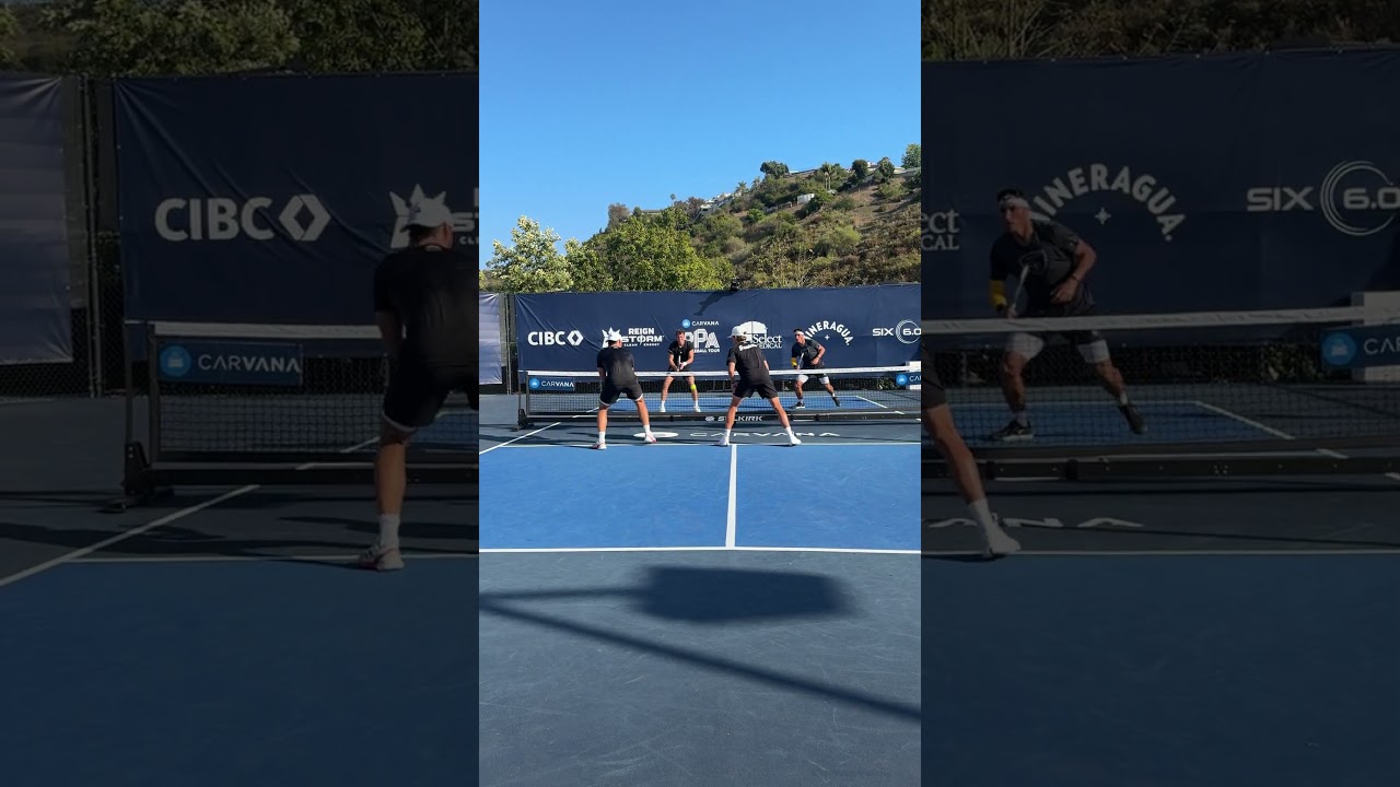 Federico Staksrud and Hayden Patriquin are fired UP on the pickleball court 👏
