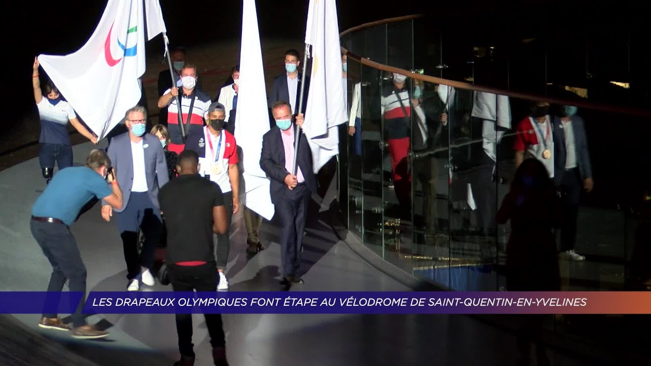 Yvelines | Les drapeaux olympiques font étape au Vélodrome de Saint-Quentin-en-Yvelines