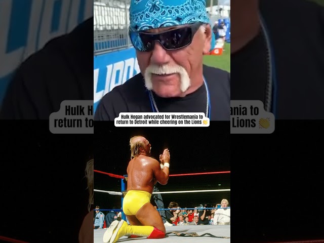 Hulk Hogan at Detroit Lions practice 🎙️ (via WXYZ News)