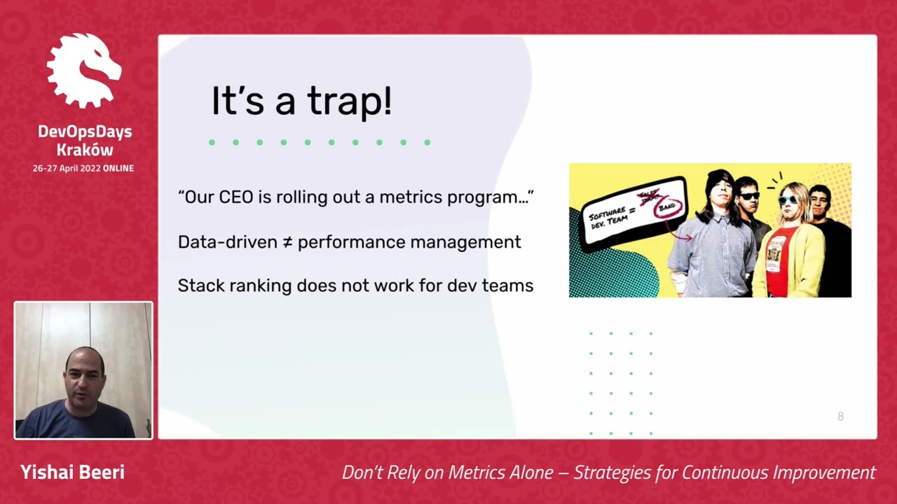 DevOpsDays Krakow 2022 - Yishai Beeri - Don’t trust  on Metrics Alone – Strategies for...