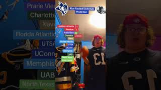 Rice Football Schedule Prediction. Who next???