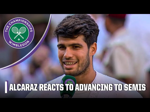 Carlos Alcaraz grateful to return to Semifinal, admits he'll play golf to relax 😂 | 2025 Wimbledon