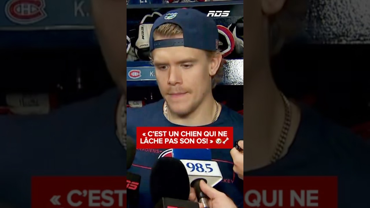 Kaiden Guhle avait de bons mots pour Macklin Celebrini! 🐶🦴