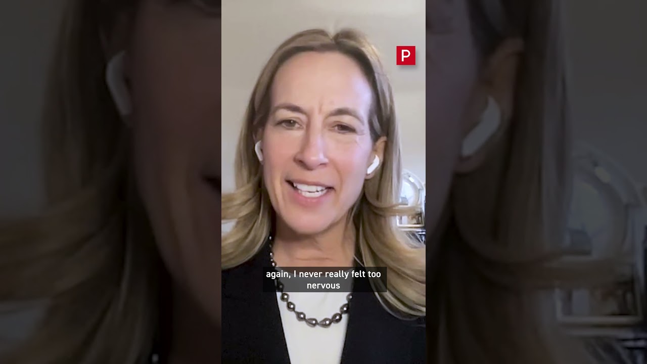 Mikie Sherrill reacts to her election victory