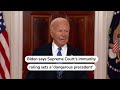 Joe Biden warns SCOTUS ruling sets a dangerous precedent | REUTERS  - 00:54 min - News - Video