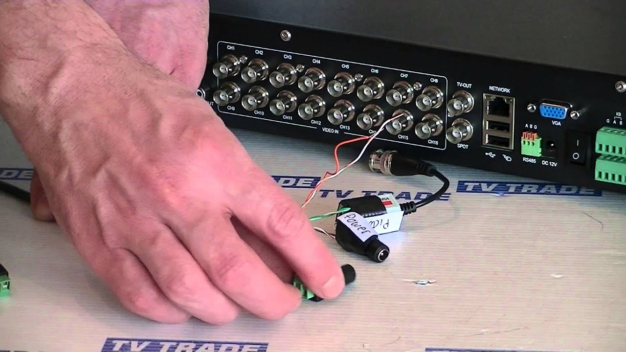 How to Connect a PTZ Camera to a DVR - YouTube pelco wiring diagram 