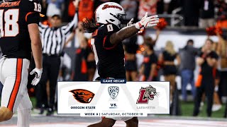 Oregon State Highlights | vs. Lafayette | 2025 Pac-12 Football