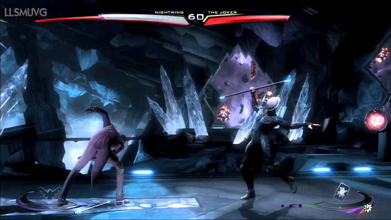 INJUSTICE Gods Among US gameplay NightWing vs Joker - YouTube