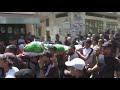 Funeral held in Balata refugee camp for Palestinian killed during a raid in Nablus