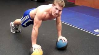 Flexão de braço c/ Medicine Ball