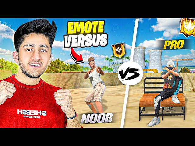 Noob Vs Pro Emote 😂 Expensive Emote Challenge Who Will Win? - Garena Free Fire