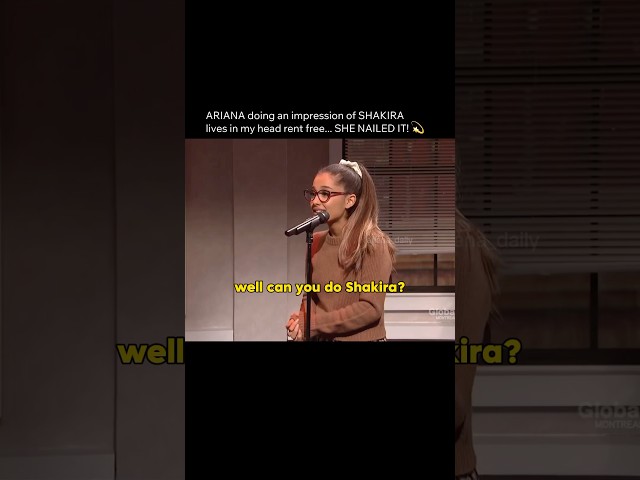 Ariana’s PERFECT Shakira Impression 😂 #arianagrande