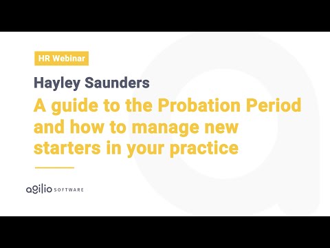 HR webinar series Ep 1. Probation and managing new starters Video Thumbnail