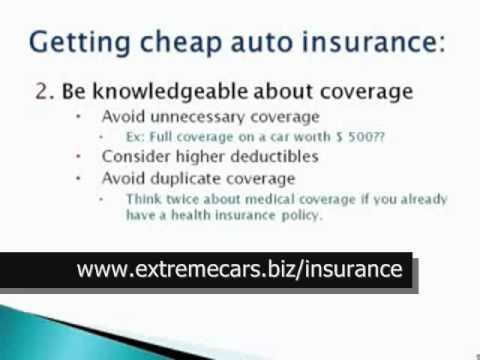 HOW TO FIND CHEAP CAR INSURANCE (AUTO INSURANCE)