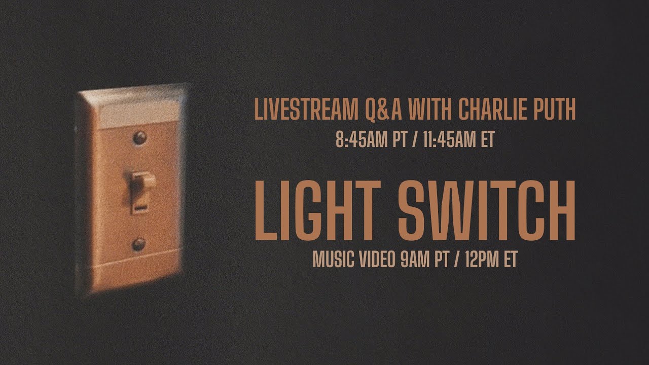 Charlie Puth - Light Switch Live Q&A