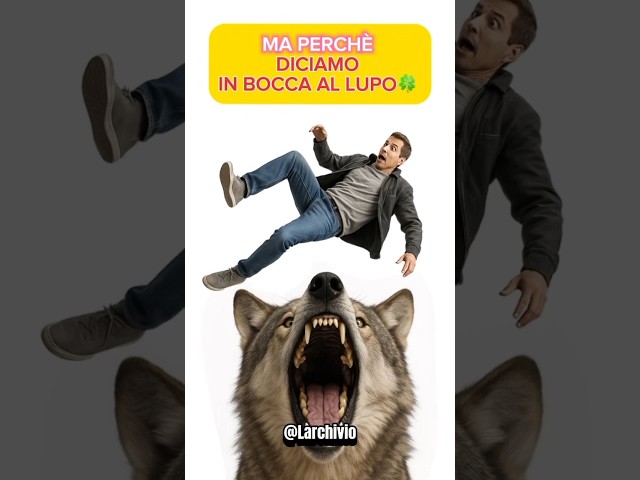 MA PERCHÉ DICIAMO "IN BOCCA AL LUPO" PER AUGURARE BUONA FORTUNA? 😱 #curiosità #informative