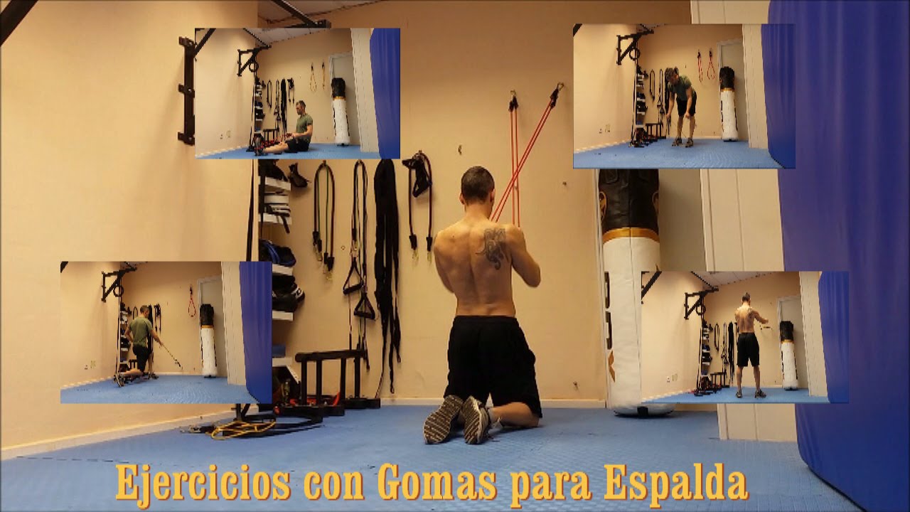 Ejercicios con bandas elasticas espalda