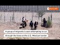 US border guards use pepper-spray to disperse migrants | REUTERS  - 00:31 min - News - Video