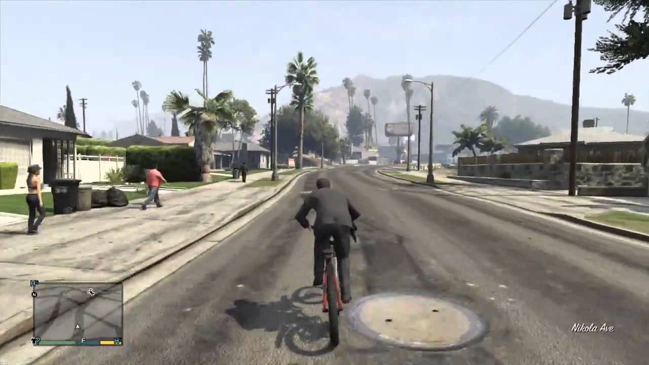 GTA 5 - BMX Bike Gameplay + Grove Street Easter Egg - YouTube