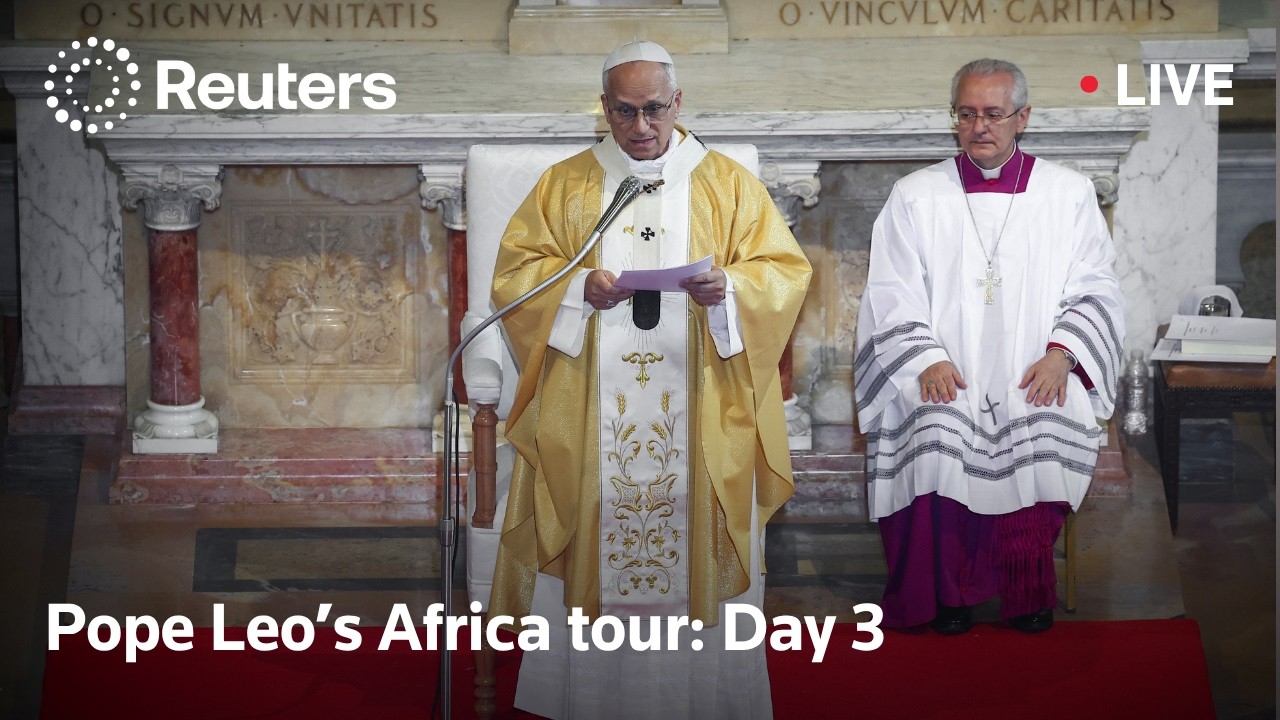 LIVE: Day three of Pope Leo’s Africa tour