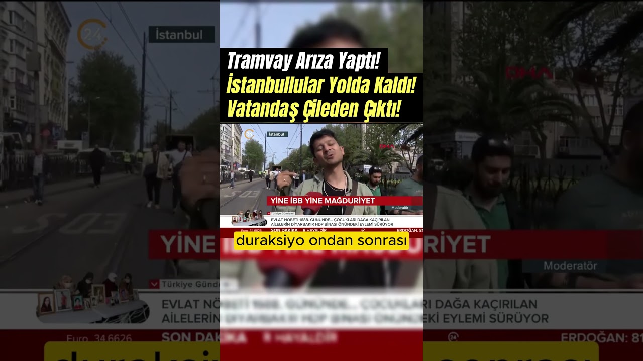 İstanbul’da Tramvay Arızalandı! Vatandaşlar CHP'li İBB'ye İsyan Etti! #shorts #haber #sondakika