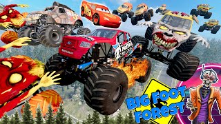 Monster Jam INSANE Zombie Island Adventure #59 | Save Lightning McQueen | BeamNG Drive