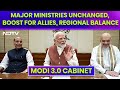 Modi 3.0: Major Ministries Unchanged, Boost For Allies, Regional Balance