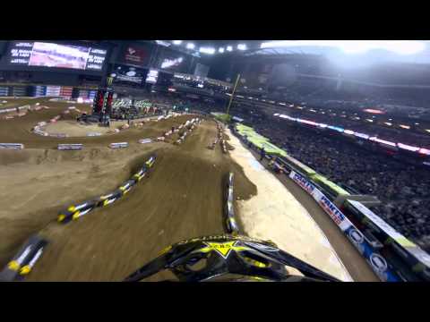 GoPro HD: Davi Millsaps Main Event Lap 2013 Monster Energy Supercross Phoenix 