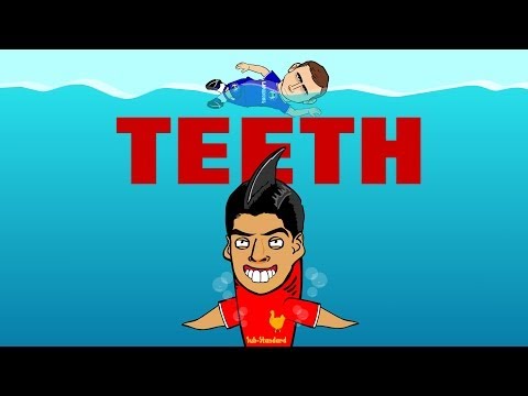 SUAREZ BITE! Luis Suarez In JAWS PARODY REMAKE (442oons 