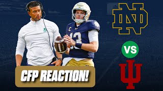 LIVE reaction to Notre Dame in the College Football Playoff | Irish vs. Indiana in first round