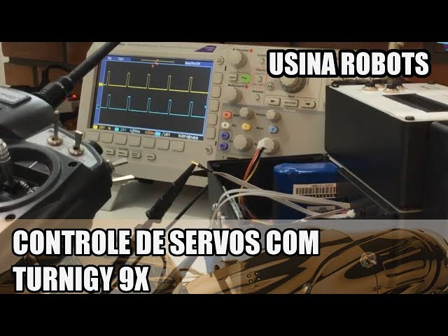 CONTROLE DE SERVOS COM TURNIGY 9X | Usina Robots US-2 #139