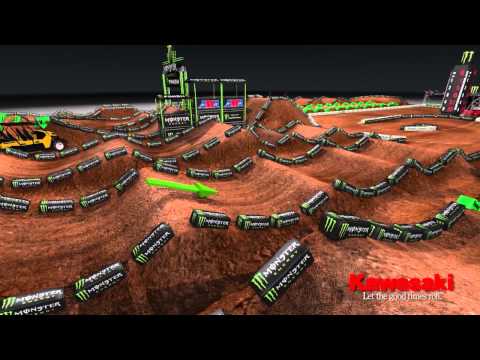 Supercross LIVE! 2013 - Salt Lake City 4-27-13 - Monster Energy Supercross Animated Track Map 