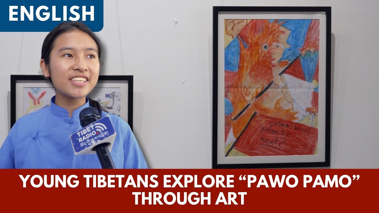 Youth Art Exhibition in Dharamsala Explores Tibetan Martyrdom Through Students’ Eyes