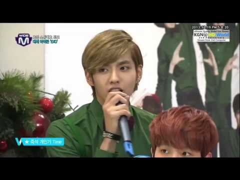 EXO Mnet Wide Baekhyun funny voice, Kris & Chanyeol Beatbox 131219